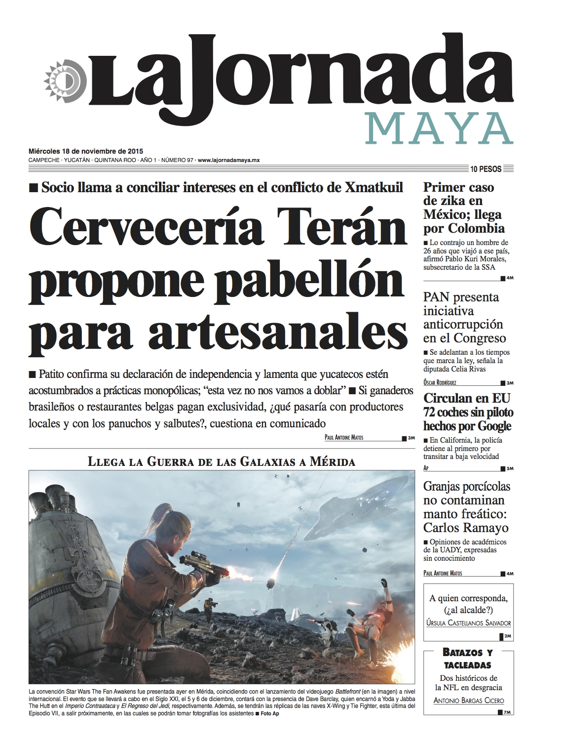 Edición Impresa 18·11·15