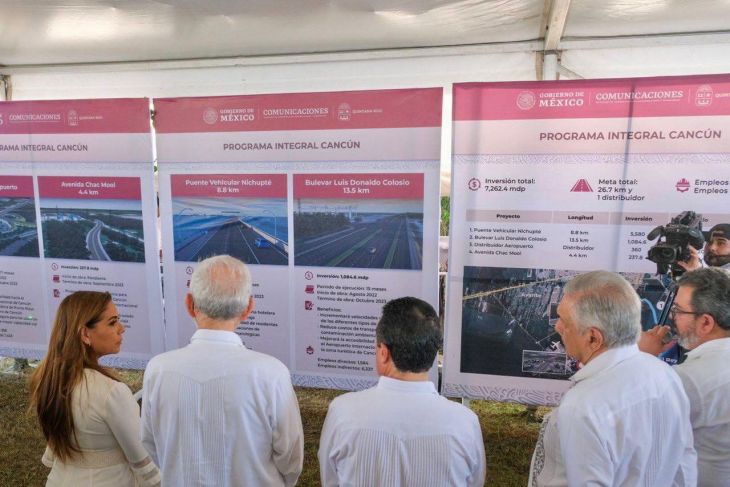 AMLOe’ máan u xak’alt bix u bin u beel Tren Maya, ts’o’okole’ tu chúunsaj túumben meyajo’ob Cancún