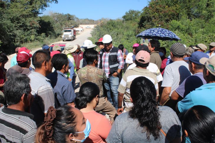 U éejidatarioilo’ob Hampolole’ tu xot’o’ob bej ti’al ma’ u béeytal u meyajilo’ob Tren Mayai’