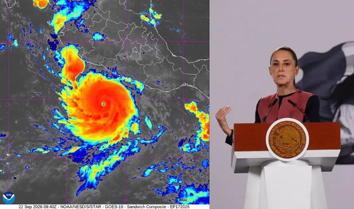 Ante huracán 'Polo', Sheinbaum pide extremar precauciones en Colima, Jalisco y Michoacán