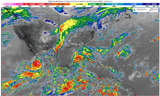 ‘Rachel’ ya es huracán categoría 3; causará lluvias muy fuertes en Sinaloa, Jalisco, Nayarit y BCS