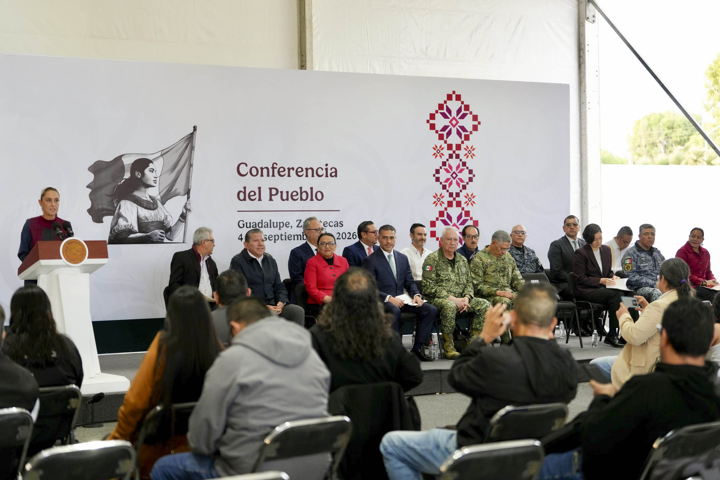 En Zacatecas, coordinación ha logrado reducción del 85% en promedio diario de homicidios dolosos: Sheinbaum