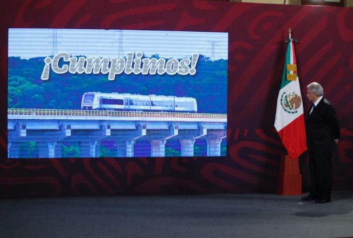 Formaliza AMLO transferencia de operación del Tren Maya de Fonatur a la Sedena 