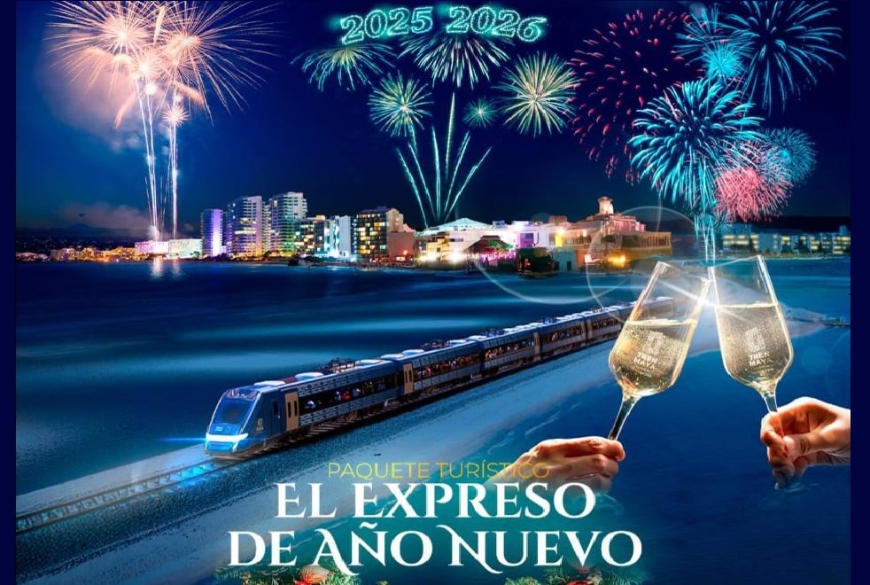 El Tren Maya lanza su viaje más exclusivo: un fin de año a bordo del ''Expreso de Año Nuevo''