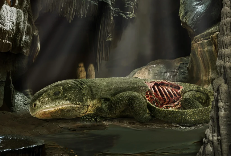 Fósil de lagarto de hace 300 millones de años muestra el origen de nuestra respiración: Esto dice el estudio