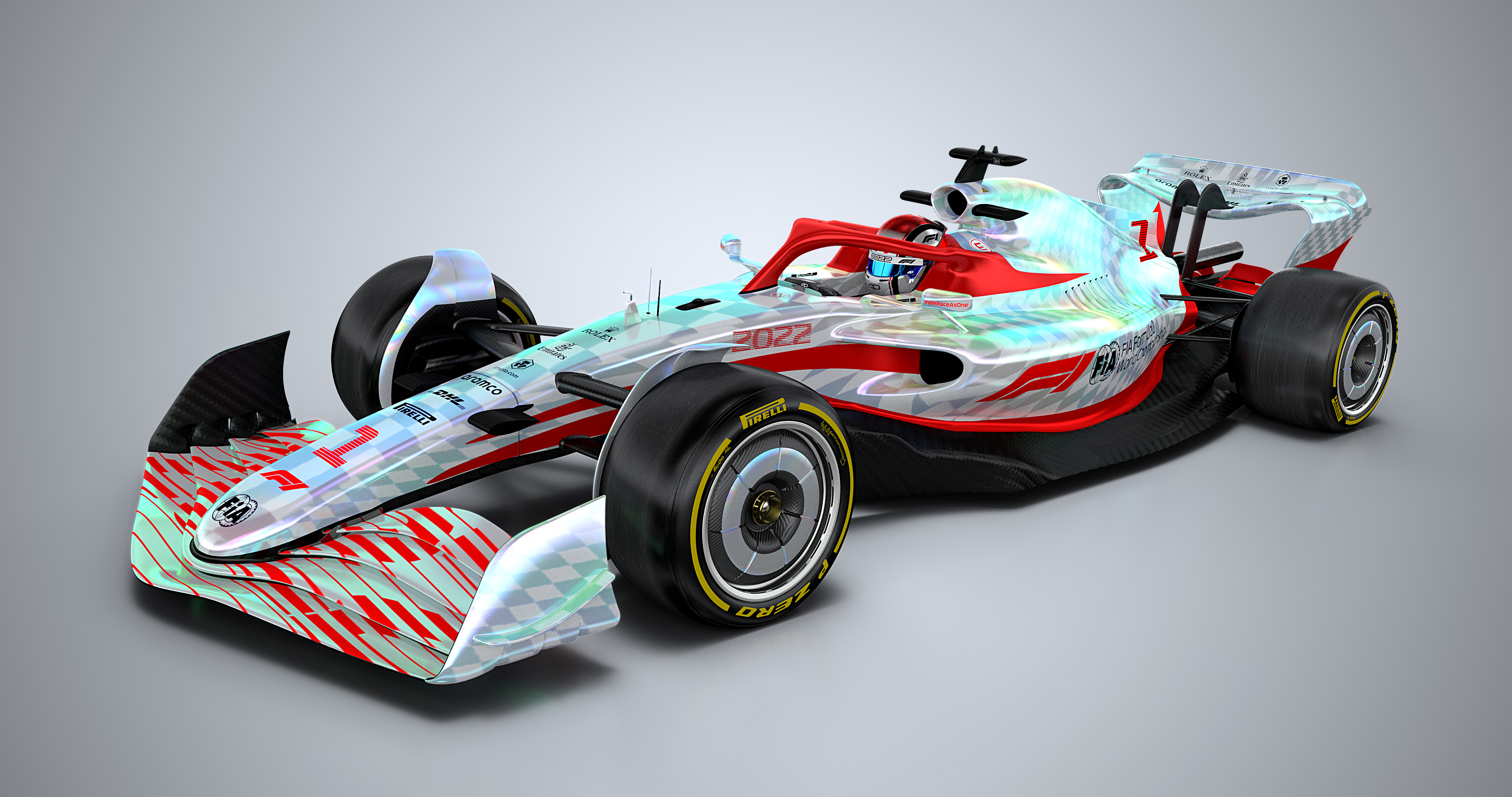 Futurista y espectacular: la F1 presenta el prototipo de 2022 