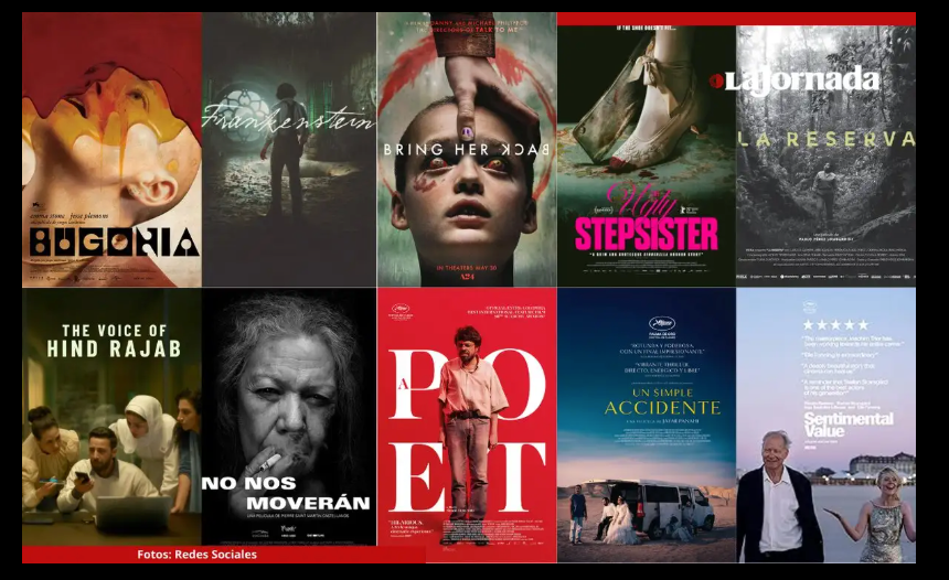 Te compartimos 10 películas de 2025 que no te puedes perder