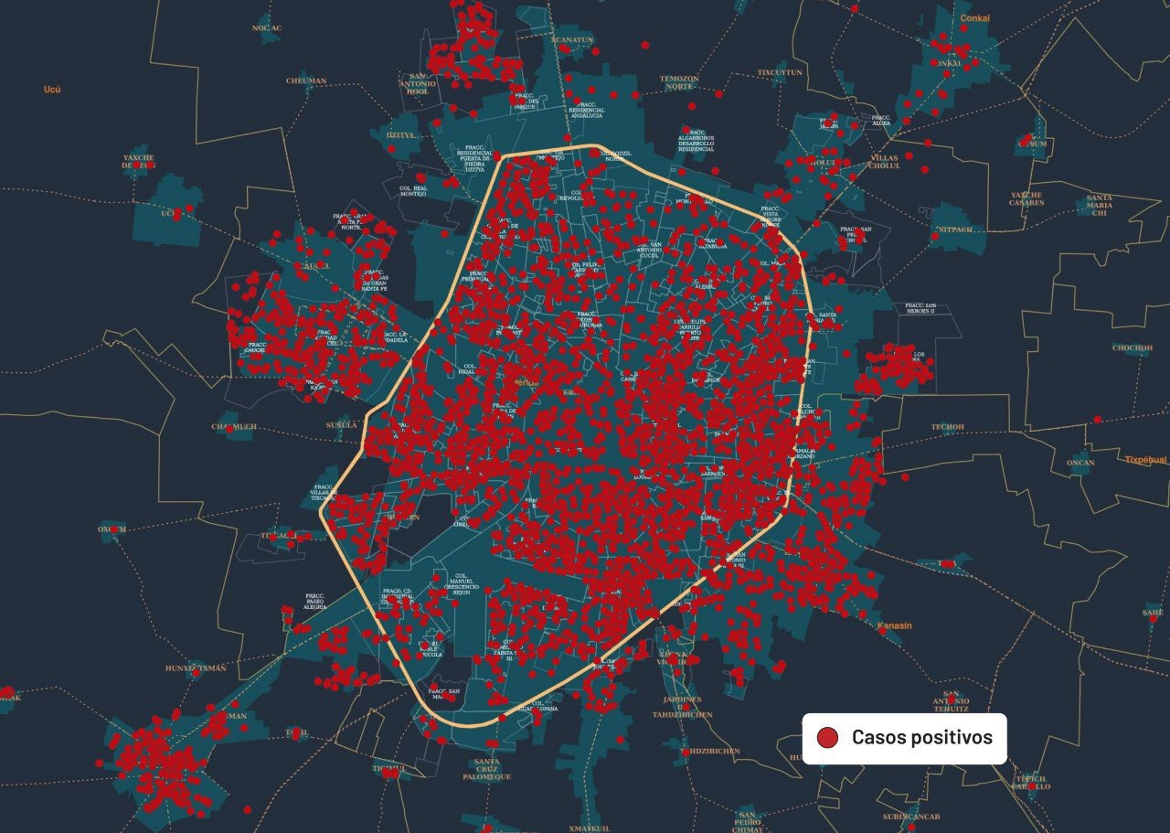 Centro y Ciudad Caucel, colonias de Mérida con más contagios por COVID-19