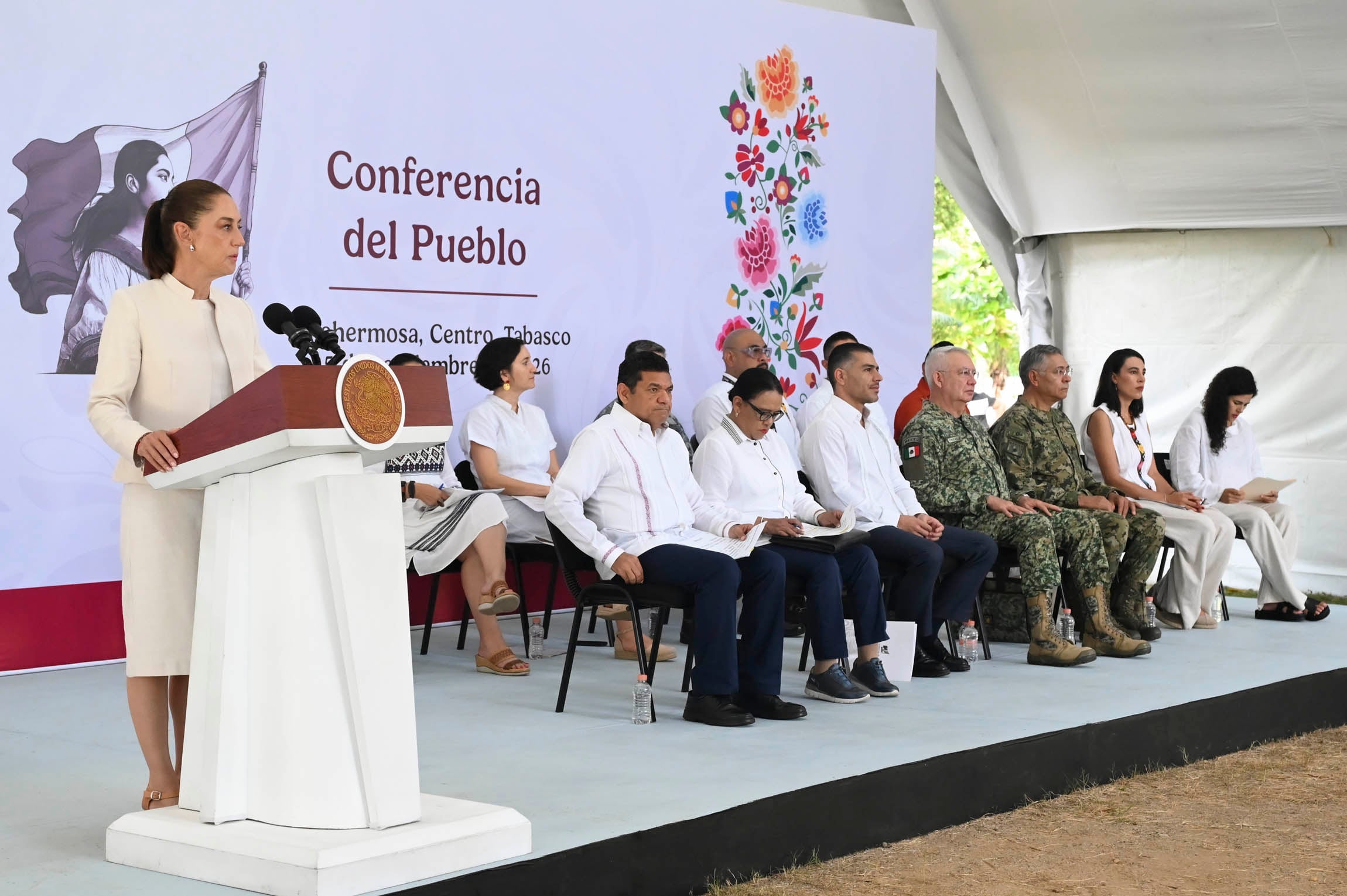 Sheinbaum destaca reducción de homicidios en Tabasco con estrategia de seguridad