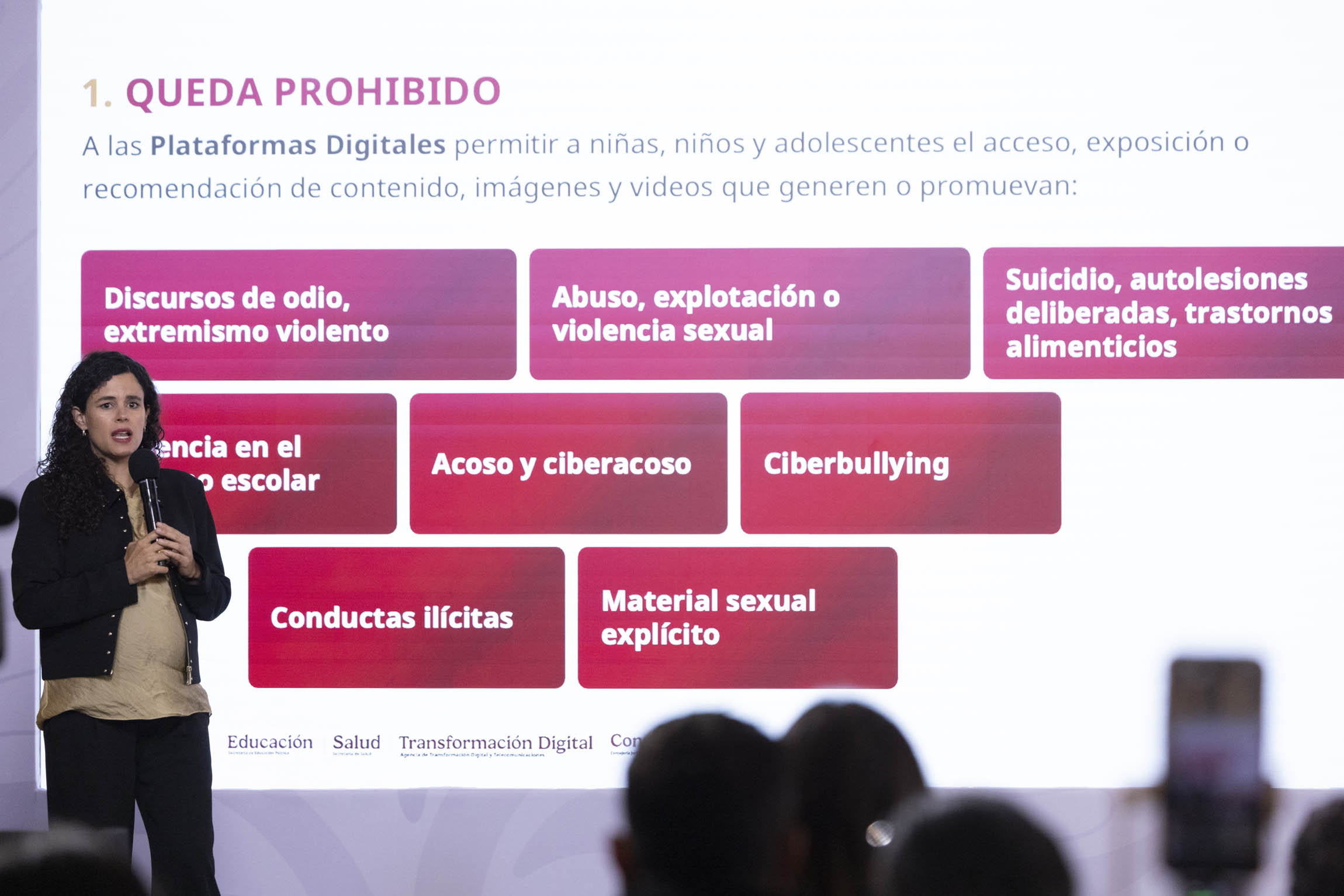 Sheinbaum presenta decreto para proteger a menores de contenidos violentos en plataformas digitales