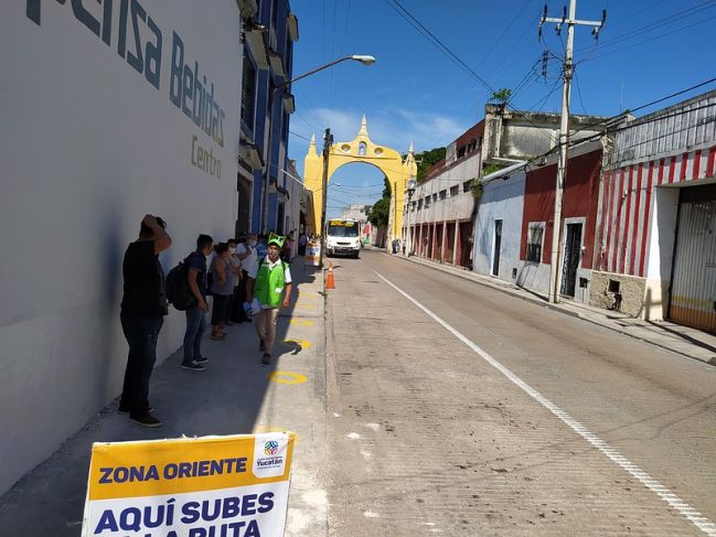 Conoce zonas de ascenso y descenso de rutas de transporte público en Mérida
