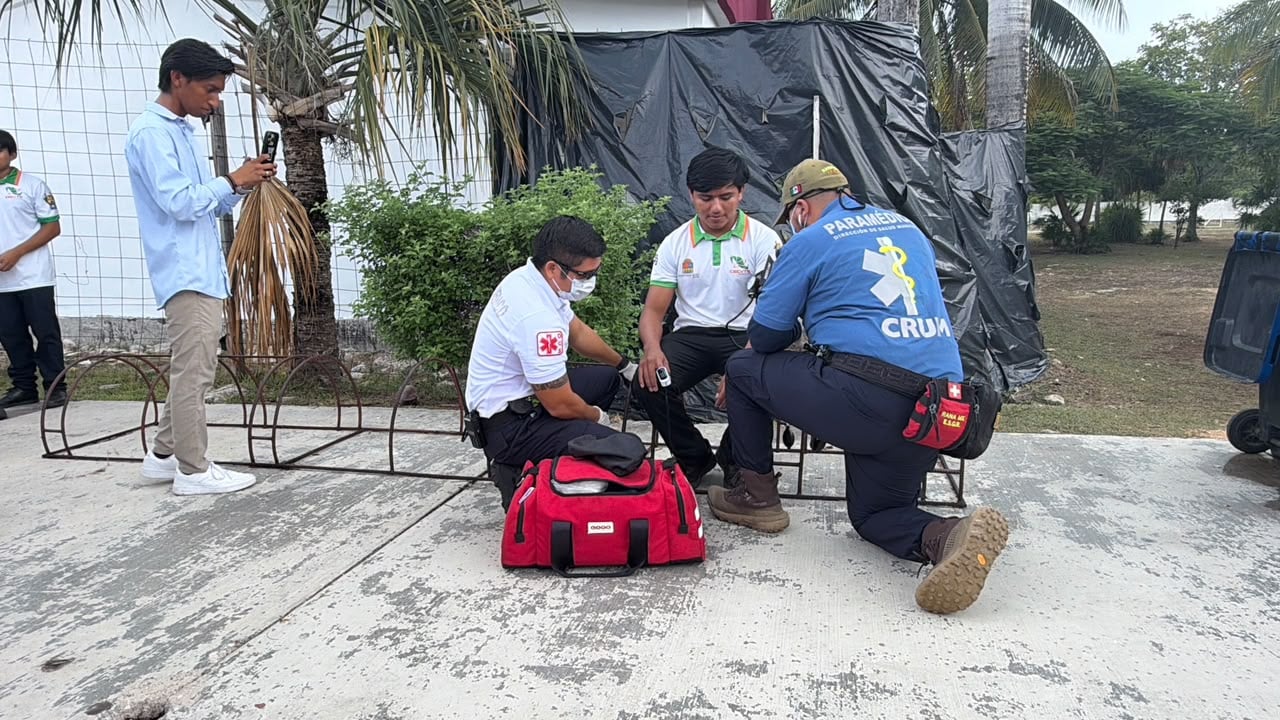 Participan más de 3 mil personas en simulacro en Tulum