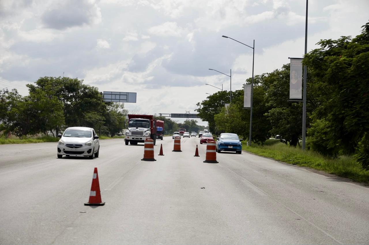 Mérida: Cierres viales por trabajos en el Paso Superior Vehicular de la 50 Sur