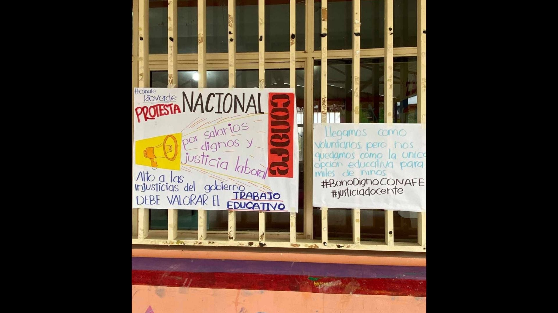 Campeche: Maestros del Conafe se manifiestan por malas condiciones laborales