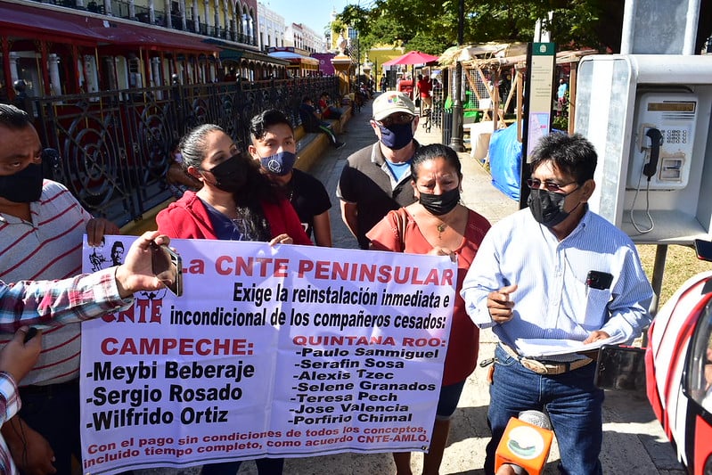 Maestros de Campeche denuncian nulos avances en el pago de adeudos: la CNTE exige respuestas