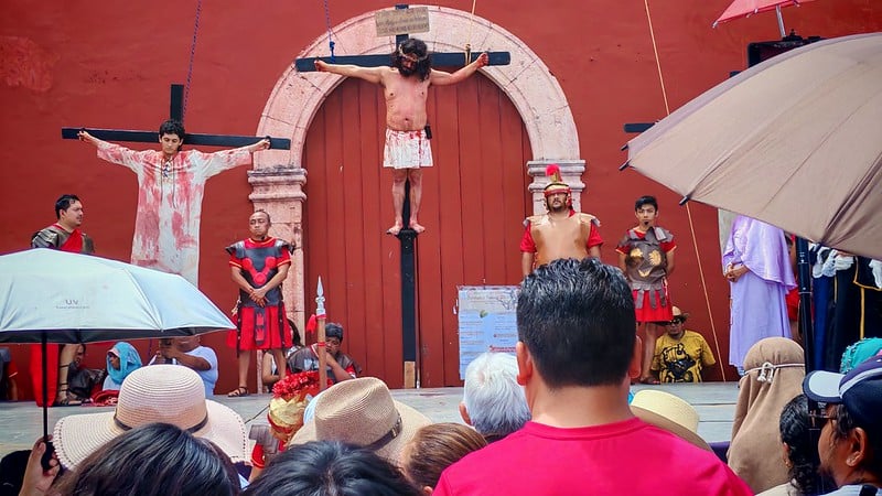 Reviven el Viacrucis en Campeche: Fotos