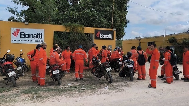Bonatti paga mal y explota a los trabajadores campechanos, denuncian volqueteros