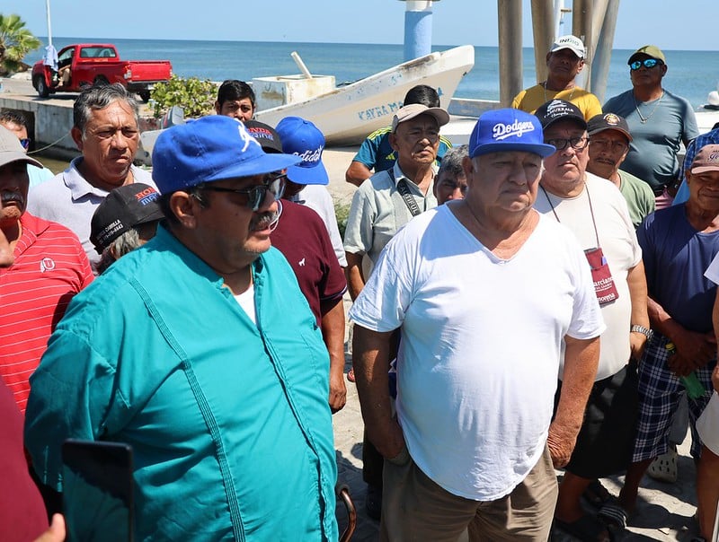 Pescadores de Campeche y Champotón exigen al gobierno federal acciones de protección al Golfo de México