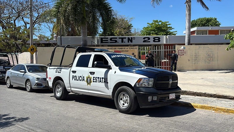 Amenazas de ataques en secundarias de Campeche generan alarma y movilización policial