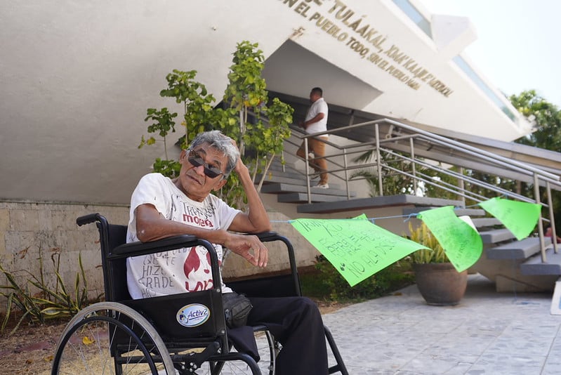 Persona con discapacidad denuncia malas condiciones del transporte Ko’ox en Campeche