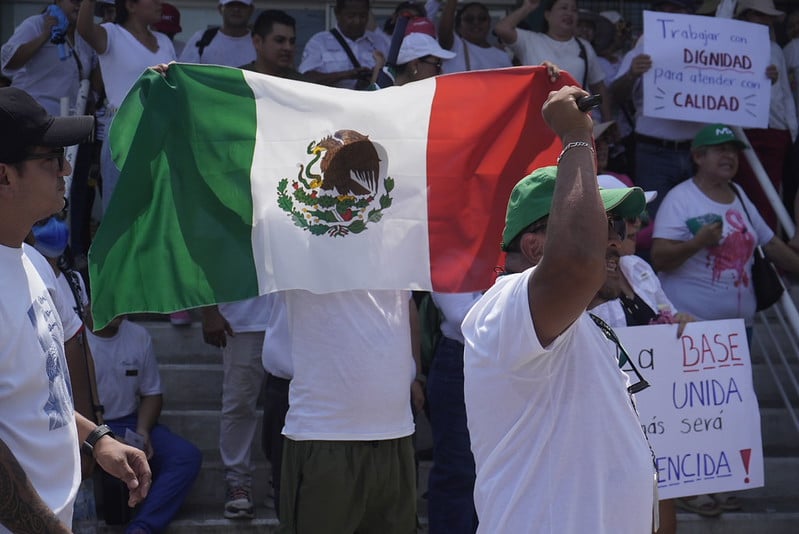 Trabajadores del IMSS vuelven a marchar en Campeche