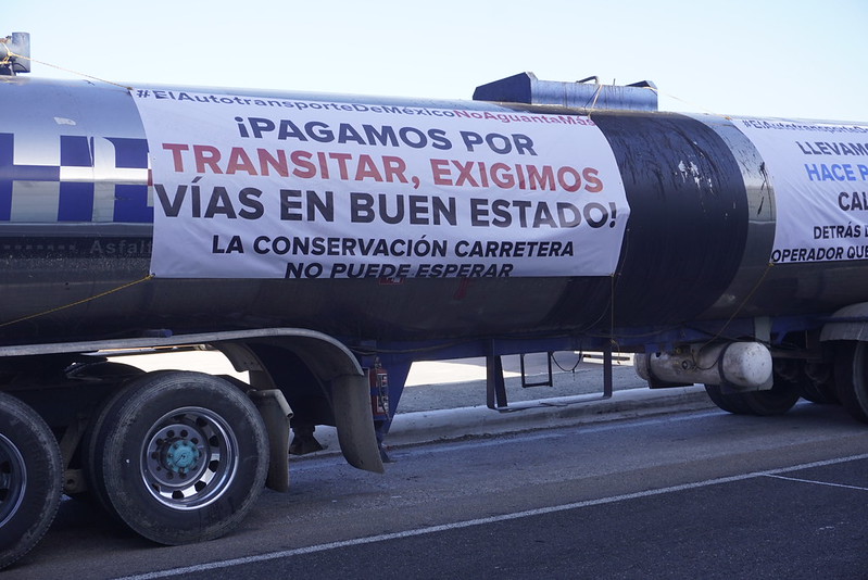 Transportistas de carga y públicos se unen a protesta nacional de Canacar y Hamotac en Campeche