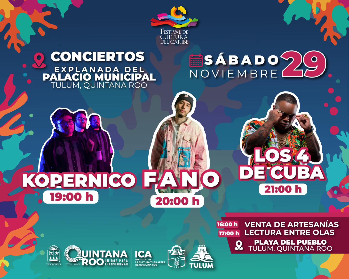 Festival de Cultura del Caribe llega a Tulum este sábado 29 de noviembre