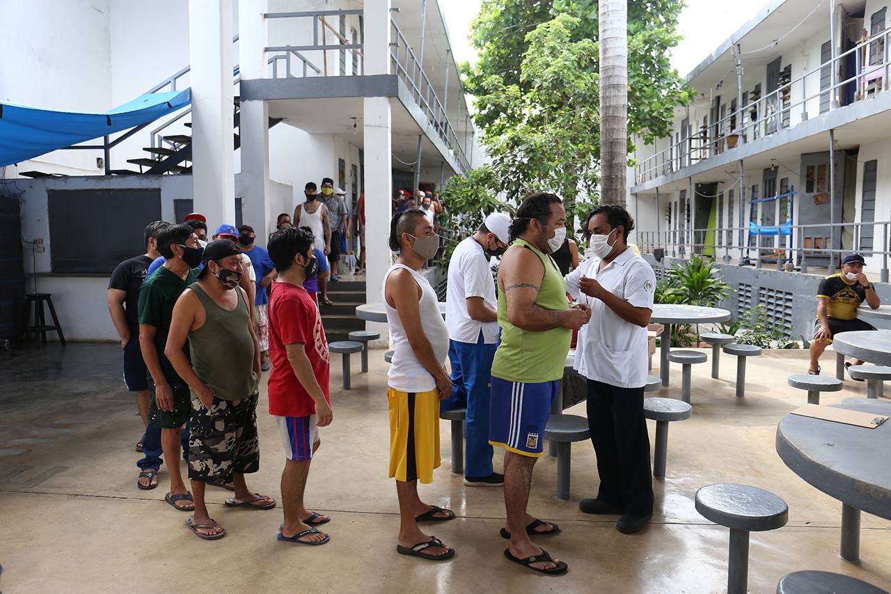Población penitenciaria de Yucatán ya está vacunada contra Covid-19