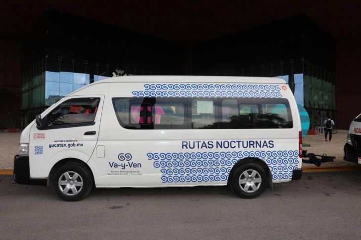 Hoy arrancan nuevas rutas nocturnas del transporte público en Mérida  