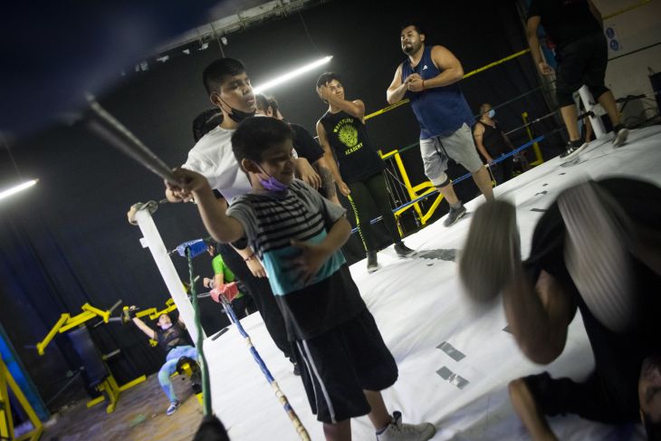 Fuerza Jaguar, el origen de futuros profesionales de la lucha libre en Mérida