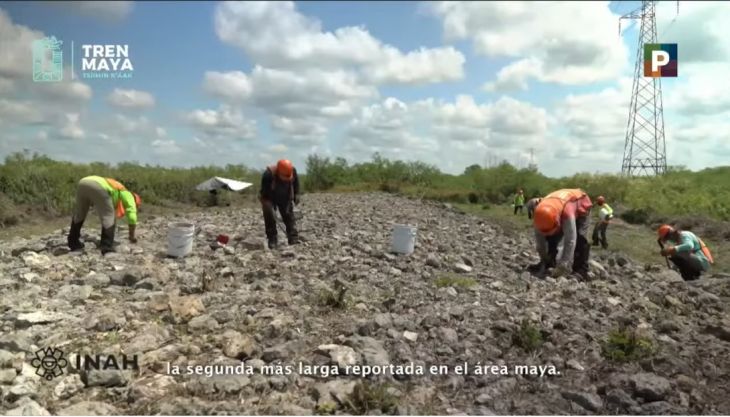Hallan enorme Sacbé en Yucatán durante obras del Tren Maya
