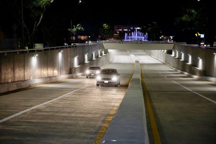 Reabren el ‘paso deprimido’ de Mérida a la circulación vehicular