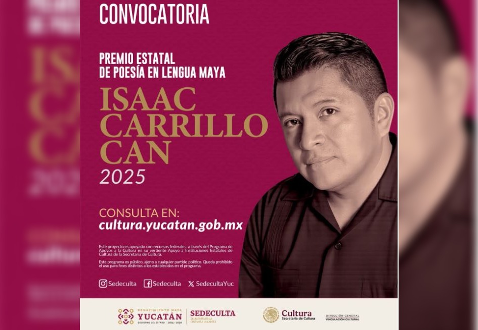 Premio Estatal de Poesía en Maya honrará el legado de Isaac Carrillo Can