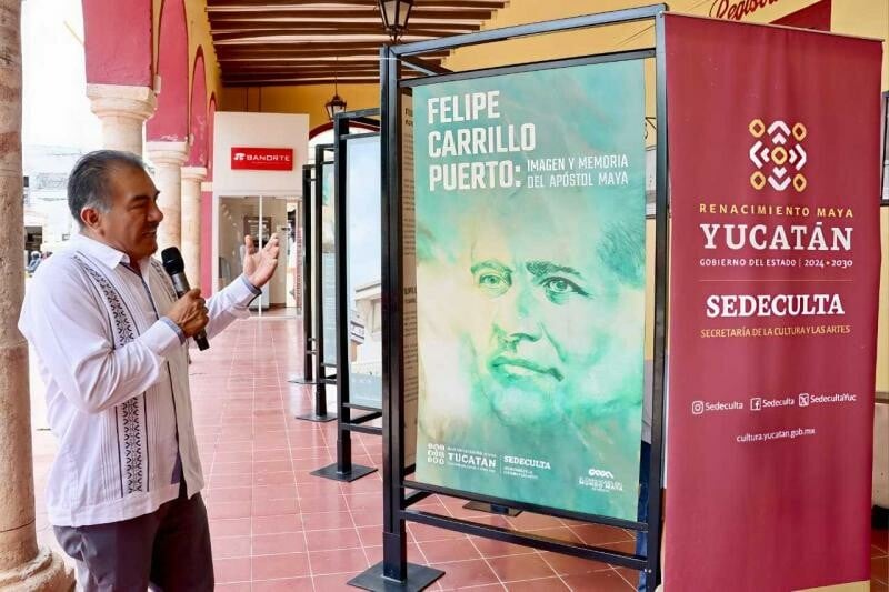 La exposición sobre la vida de Carrillo Puerto llega a Peto, Ticul, Maní y Tekax: Conoce los detalles