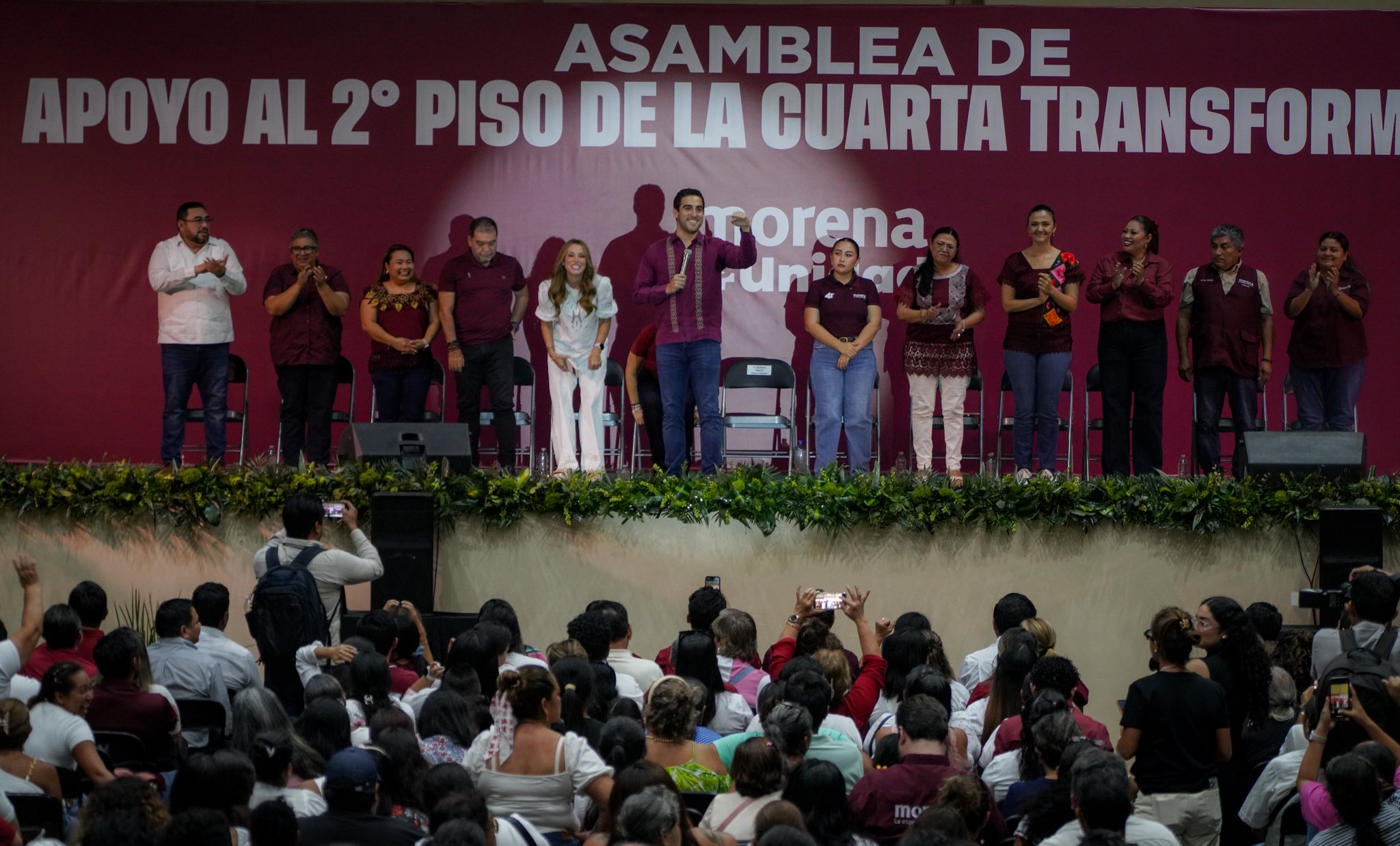 Morena realiza en Playa del Carmen asamblea de respaldo al Segundo Piso de la Cuarta Transformación