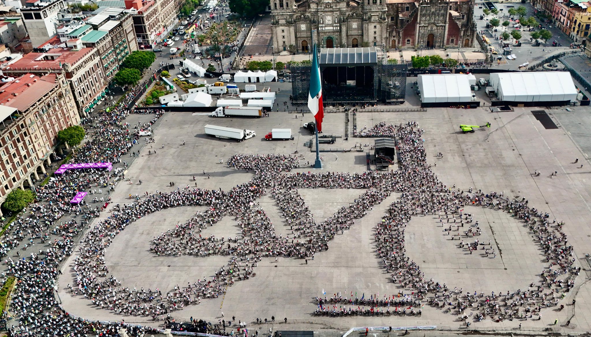 Gobierno CDMX inaugura la ciclovía que conectará el Centro Histórico con el Estadio Azteca