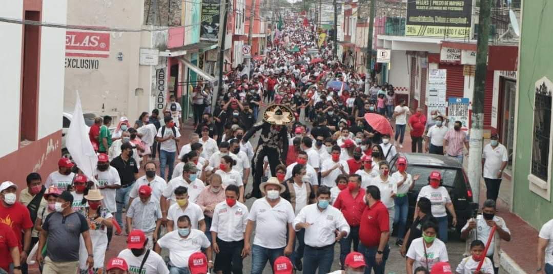 El PRI realiza cierres de campañas en Yucatán; invitan a votar