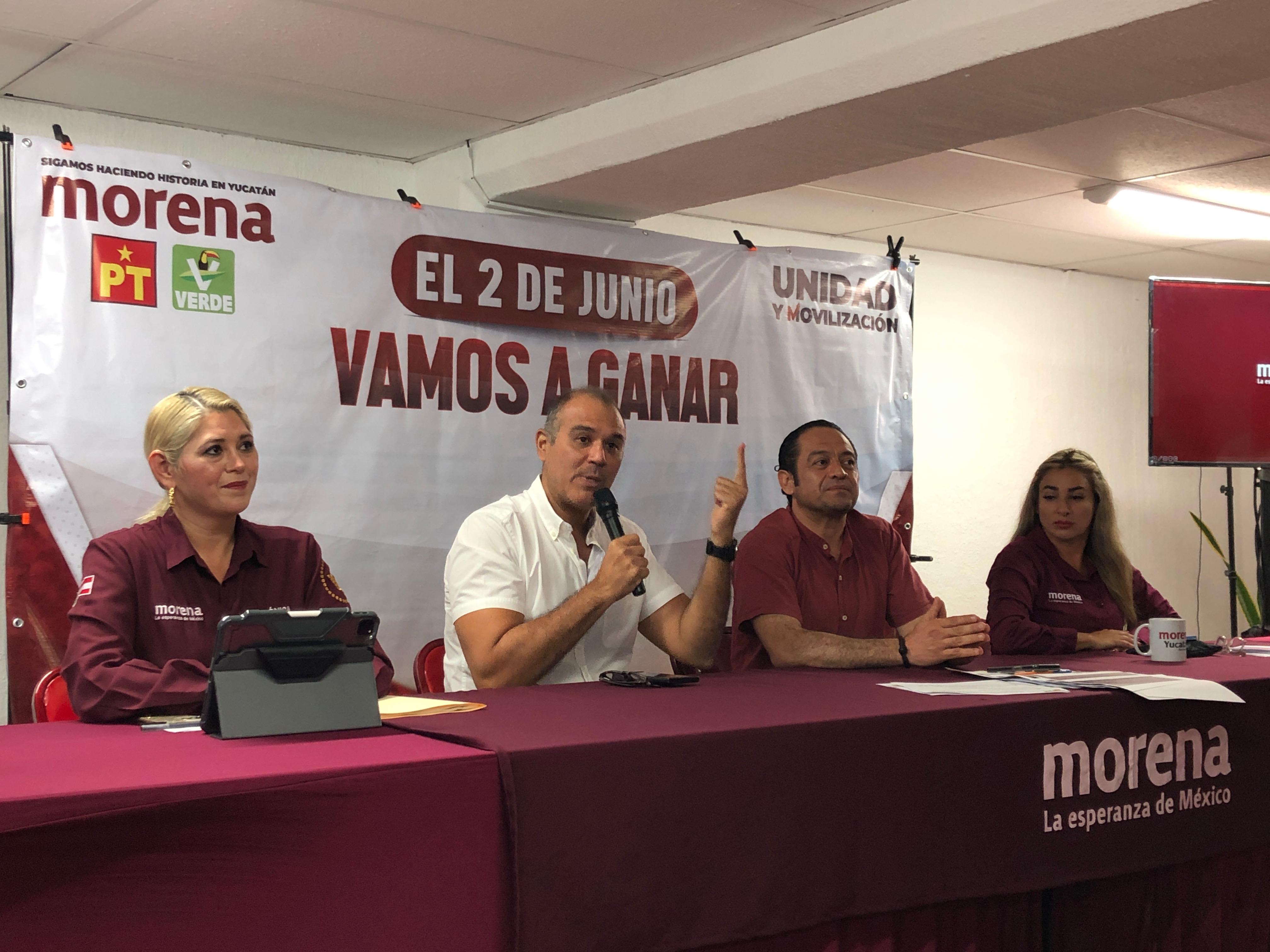 Morena acusa prácticas ilegales de sus adversarios para promover el voto en Yucatán