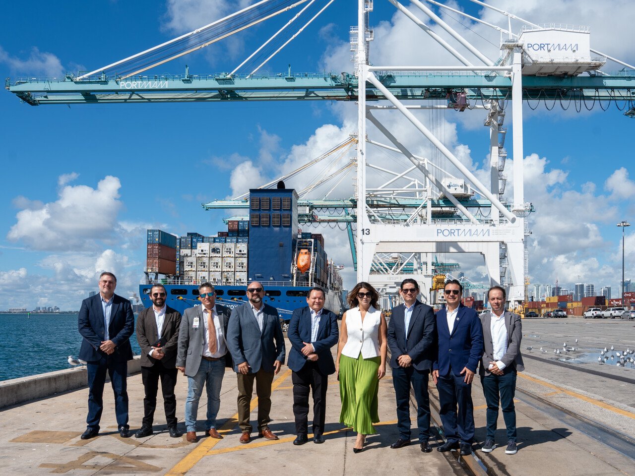 Desde Miami, Díaz Mena construye alianzas globales para fortalecer la infraestructura marítima de Yucatán