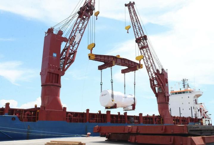 Llega a Yucatán turbina de gas que se utilizará en nuevas centrales eléctricas