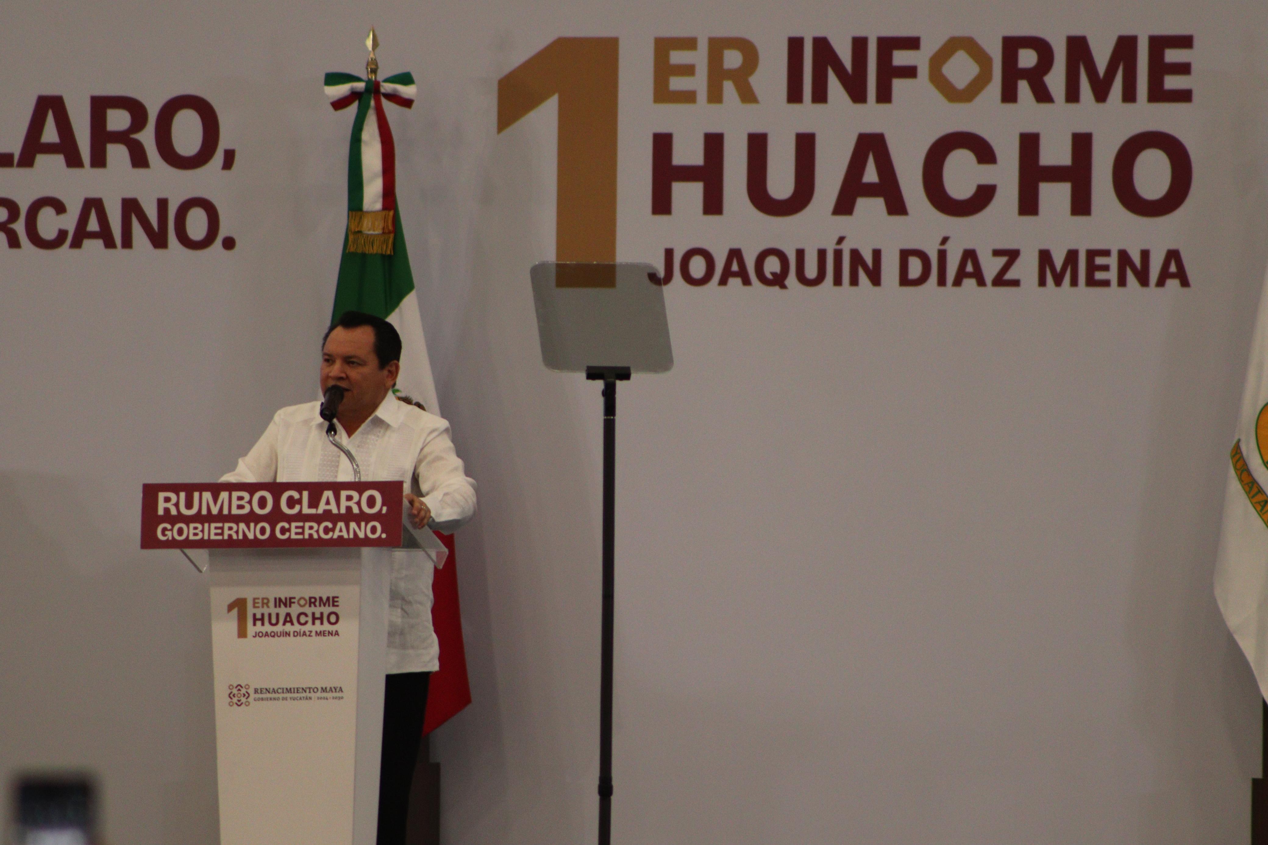 Primer Informe de Gobierno de Joaquín Díaz Mena: Minuto a minuto