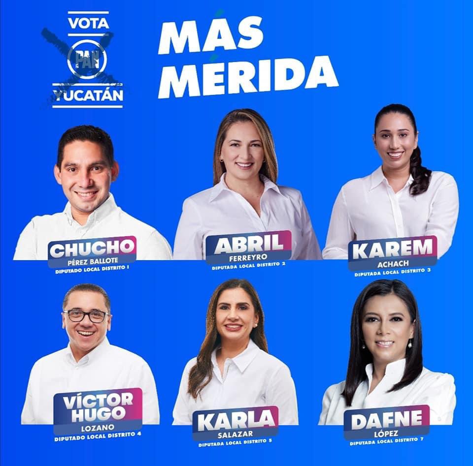 Para el PAN, 14 de 15 diputaciones de mayoría relativa en Yucatán