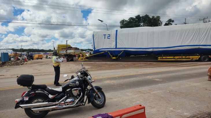 Arriba el tercer convoy del Tren Maya a Cancún, que arrancará operaciones en diciembre