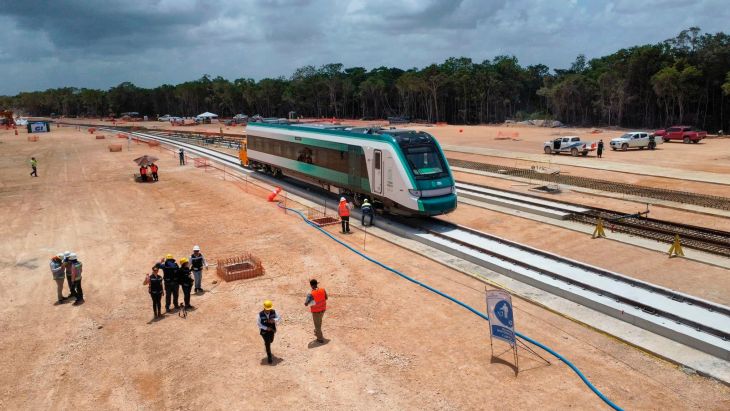 Viaje de prueba del Tren Maya será de Campeche a Mérida, el 1 de septiembre, anuncia AMLO en Cancún