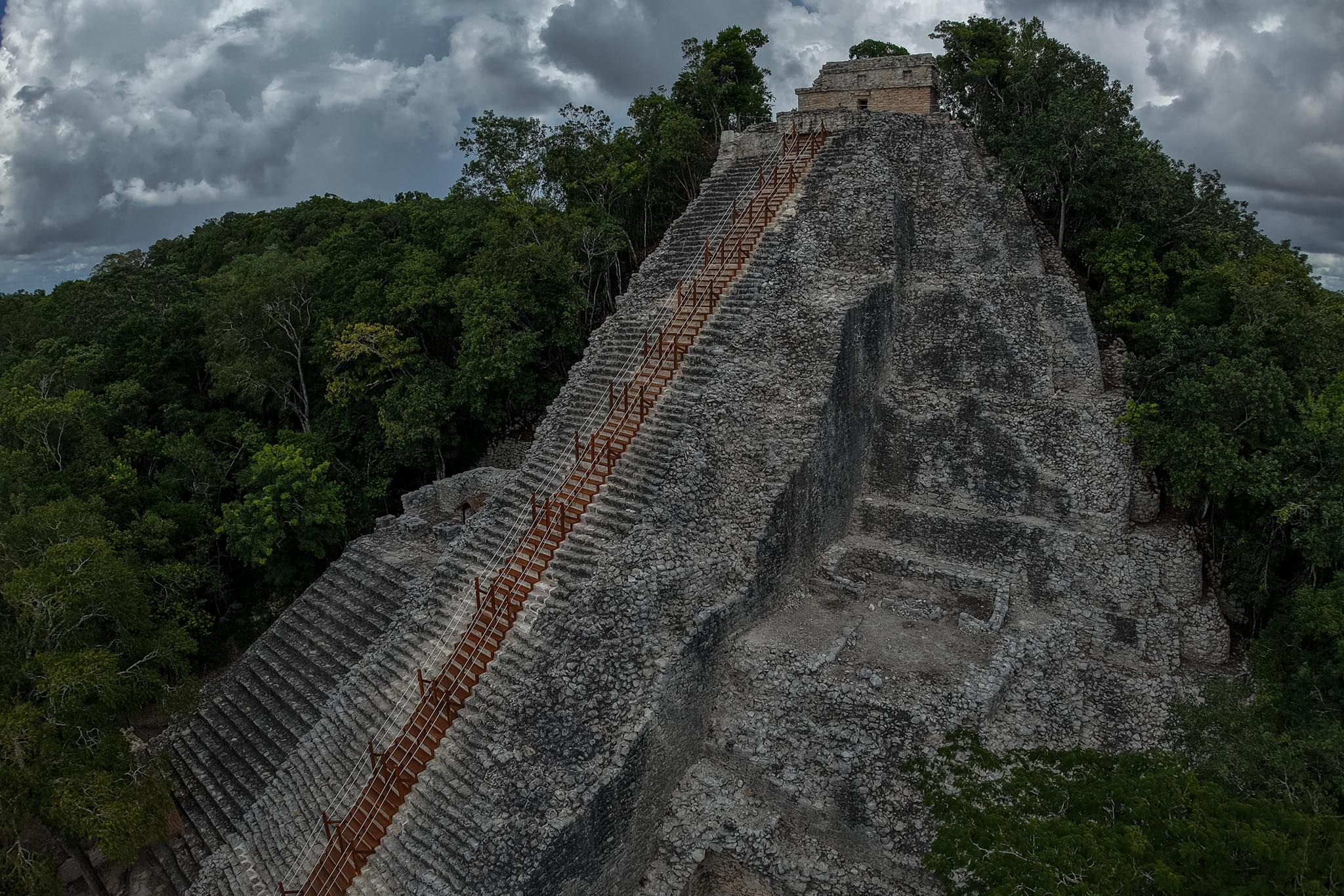Reabren la escalinata Nohoch Mul en zona arqueológica de Cobá, Quintana Roo