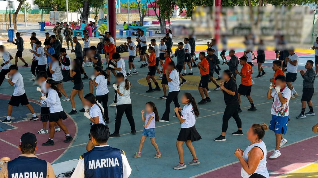 Desde Isla Mujeres, la Marina participa en la Clase Nacional de Boxeo