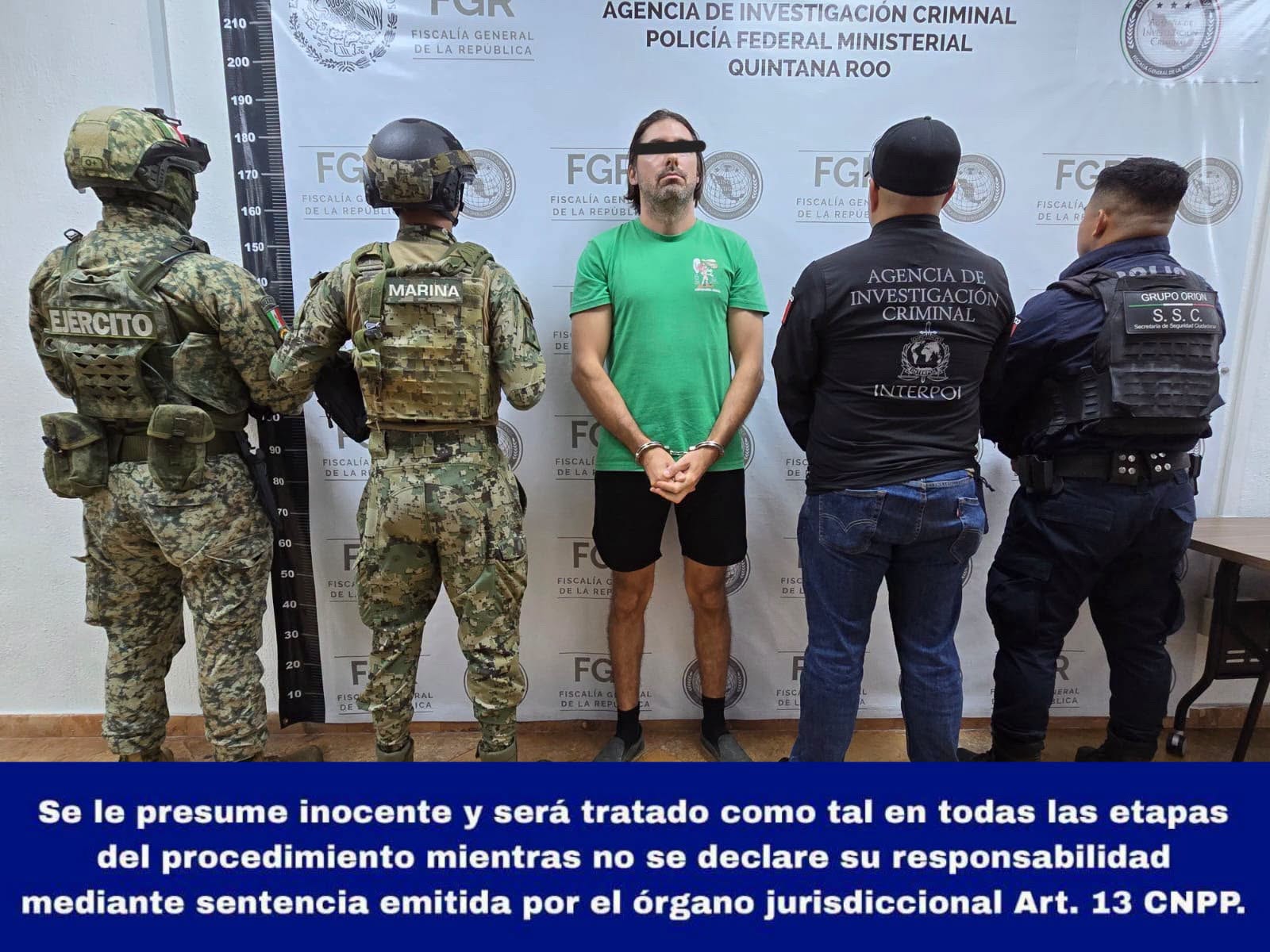 Cae en Quintana Roo presunto objetivo criminal buscado por Canadá e Interpol