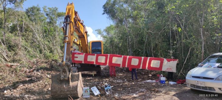 Ambientalistas detienen obras en el Tramo 5 Sur del Tren Maya