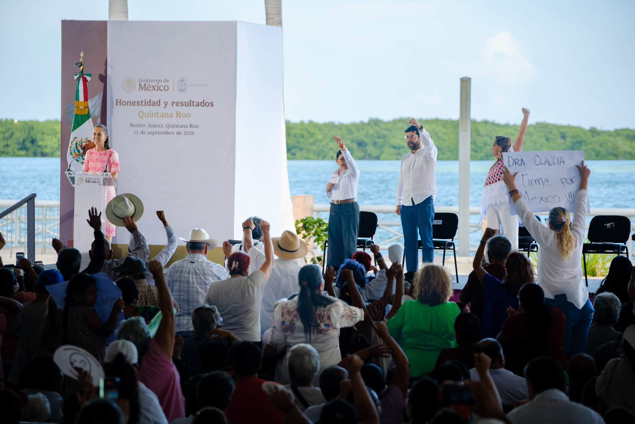 Claudia Sheinbaum destaca la cultura maya en su 2o informe en Cancún