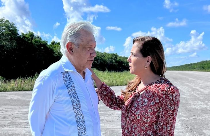 Supervisa AMLO obras del Tren Maya en Quintana Roo